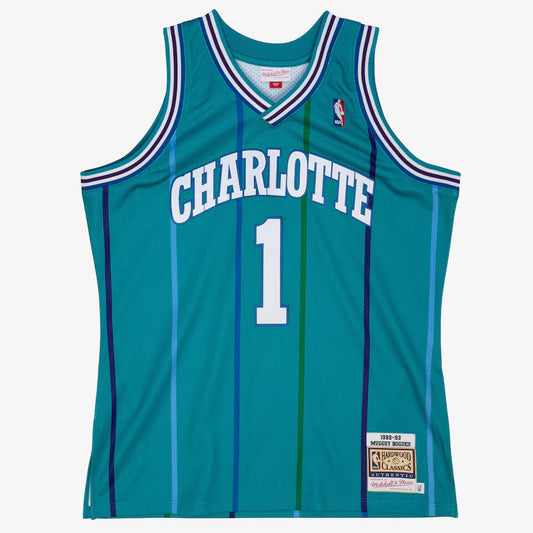 Charlotte Hornets Retro (1992)- Muggsy Bogues #1