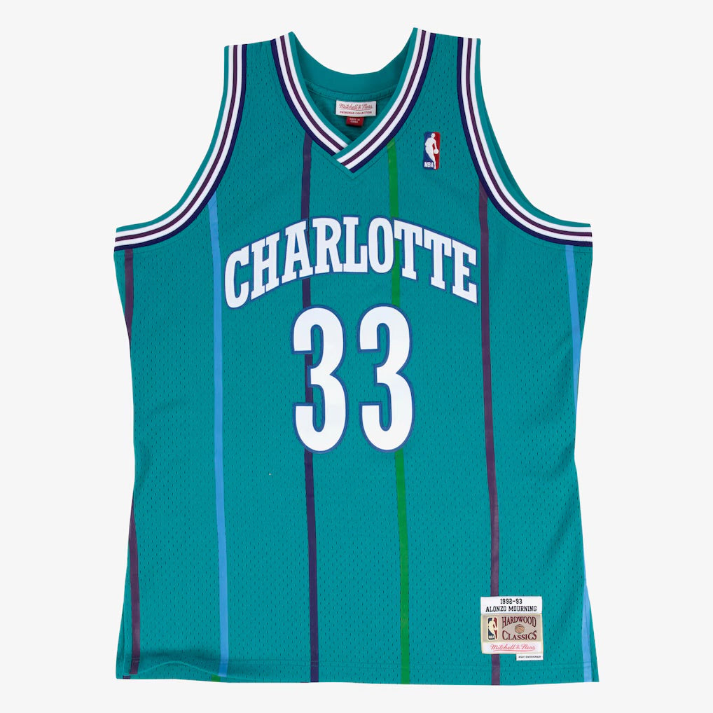 Charlotte Hornets Retro (1992)- Alonzo Mourning #33