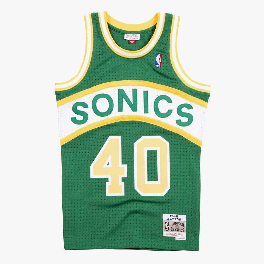 Seattle SuperSonics Retro (1994)- Shawn Kemp #40