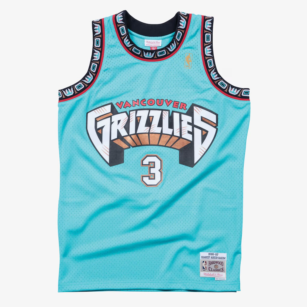 Vancouver Grizzlies Retro (1996)- Shareef Abdur-Rahim #3